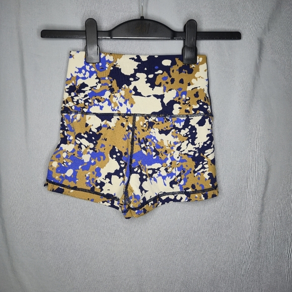 Aerie Offline Super Shortie Bike Shorts Multi Coloured Size S - Picture 2 of 5